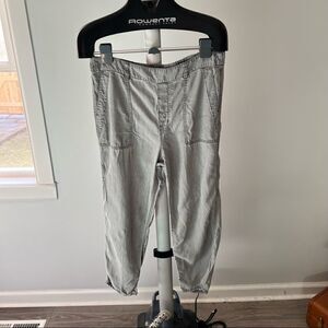 Madewell Women's Grey Joggers Pant Size Large Baggy Slouchy Fit with Pockets